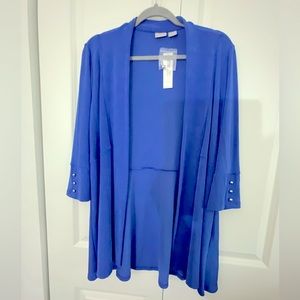 Chico’s travelers button sleeves jacket new